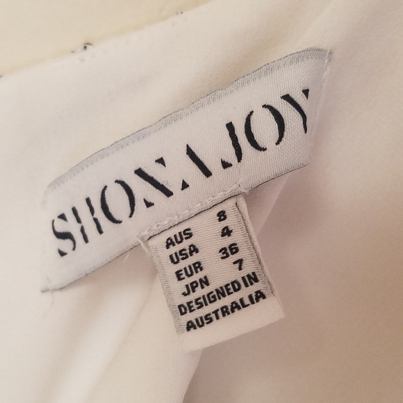 Shona Joy Lace Cocktail Handkerchief Hem Dress - Picture 8 of 8